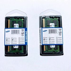 9個あり8GBx2枚16GBセット新品 未開封 Samsung DDR3 1600MHz PC3L-12800S SODIMM 204pinノートPC メモリ