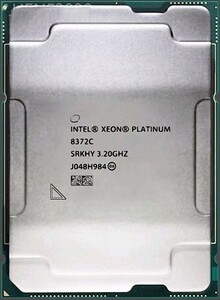 Intel Xeon Platinum 8372C SRKHY 28C 3.2GHz 3.5GHz 42MB 300W LGA4189 DDR4-3200