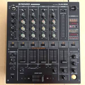 名品 動作品 Pioneer プロフェッショナル用DJミキサー DJM-500■パイオニア MIXER DJM500 4ch 豊富な入出力 エフェクター AUTO BPM機能付き