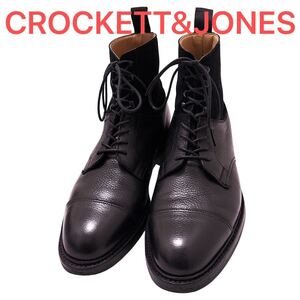 444.CROCKETT&JONES クロケットアンドジョーンズ KESWICK レースブーツ レザー ブラック 7E