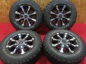 マーテルギアビースト 16×7 +35 5マルチ PCD114.3/127 225/70R16 BFグッドリッチ All-Terrain ホイワトレター 4本 売切!!