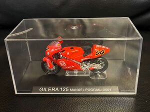 1/24 GILERA125 マヌエル ポジアーリ MANUEL POGGIALI デアゴスティーニ 隔週刊チャンピオンバイクコレクション DeAGOSTINI ミニカー ②