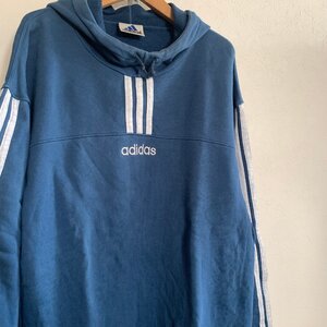 アメリカ古着 90年代 オールド アディダス ハイネック プルオーバー パーカー U.S Used Clothing 90s Old adidas Hi-Neck Pullover Parka