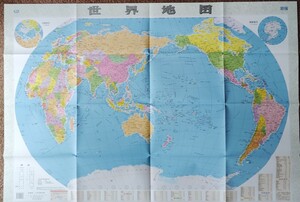 【中国語】最新版 世界地図 中国地図出版社 新華書店 74×106cm 日本語無いので注意。中国で販売されてる地図。