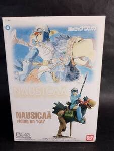 1/20 カイに乗るナウシカ ディスプレイスタンド付 ジオラマキット ジブリ 風の谷のナウシカ 宮崎駿 バンダイ 未組立プラモデル レア 絶版