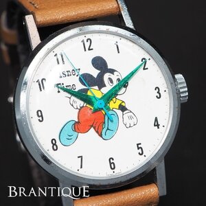 【希少 手巻き SEIKO DIA SHOCK ヴィンテージ】MICKEY MOUSE ミッキーマウス SS WALT DISNEY PRODUCTIONS メンズ 腕時計【25526】