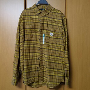 Carhartt カーハート ネルシャツ チェック柄 長袖 長袖シャツ トップス 新品 L