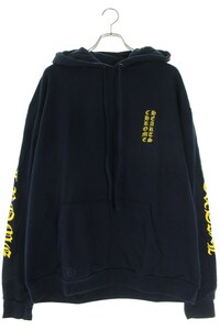 クロムハーツ パーカー SWTSHRT PLVR サイズ:XL オンライン限定袖ロゴプリントプルオーバーパーカー 中古 SS13