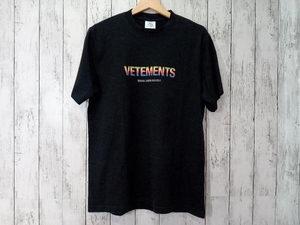 VETEMENTS ヴェトモン 21SS DIFFERENTLY LOGO T SHIRT UE51TR620B ブラック Sサイズ 店舗受取可