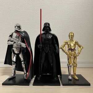 BANDAI STAR WARS 1/12シリーズ3体／ダース・ベイダー／キャプテン・ファズマ／C-3PO／メッキ仕様／素組完成品