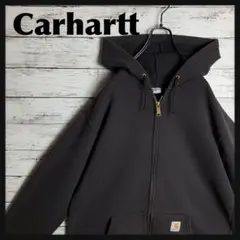 【即完モデル‼︎】Carhartt◎フェード黒 フルジップ パーカー C385