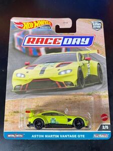 ホットウィール HOTWHEELS RACE DAY ASTON MARTIN VANTAGE GTE アストンマーティン ヴァンテージ Real Riders