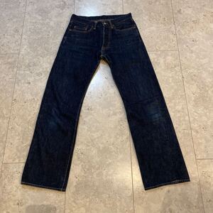 w29 濃紺 UES CLOTHING ウエスクロージング セルビッジ デニムパンツ 赤耳 ボタンフライ lot B401S