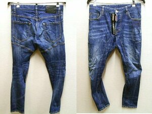 ◇即決[44]DSQUARED2 TIDY BIKER JEAN 18SS S71LB0478 ストレッチ デニム スリム バイカー パンツ■5821