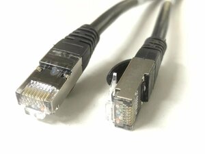 CAT6 1000HM LANパッチケーブル(PVC CM、黒色) 長さ0.5M