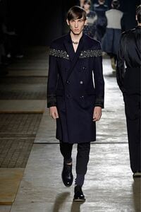 【超希少】DRIES VAN NOTEN ドリスヴァンノッテン 15AW COAT コート メンズ レディース ネイビー 紺