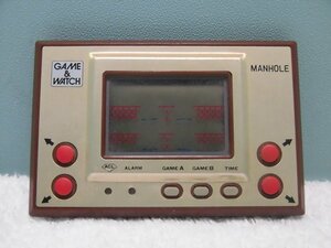 E198/動作品【任天堂 Nintendo GAME＆WATCH MANHOLE MH-06 計1点】当時物/ゲームウォッチ