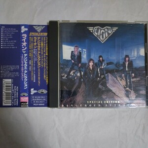 94年★国内盤★帯付★LION★Dangerous Attraction★ライオン★デンジャラス アトラクション★白黒ピクチャーCD #BAD MOON RISING #TYTAN