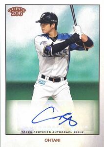 【超貴重】大谷翔平 Topps NPB 206 直筆サインカード AUTO 日本ハムファイターズ MLB bowman ドジャース dodgers ohtani BBM EPOCH 9枚限定