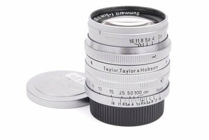 【小珍品】Leica/ライカ Taylor hobson Summarit 50ｍｍｆ1.5 5cm ライカマウント ドイツ産シルバーレンズ #jp26833 