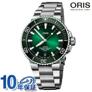 オリス アクイスデイト 自動巻き 機械式 腕時計 ORIS 01 400 7763 4157-07 8 24 09PEB グリーン