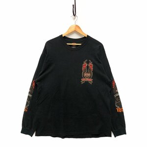 HARLEY DAVIDSON ハーレーダビッドソン 105TH ロングTシャツ 黒 サイズXL 正規品 / 33147