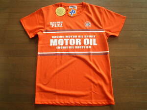 F1 MotoGP 76 MOTOR OIL SPRIT RACING チームTシャツ オレンジ色 橙色 タイプA 男性M 新品 即決