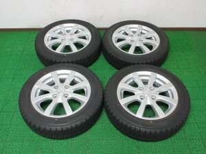 Z274【送料無料】155/65R14 超溝高 8.5~9分山 スタッドレス WINTERMAXX WM02 ♪ 20年 ホイールセット 4本 スズキ ワゴンR MH34S 純正 激安