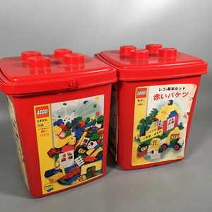 E3-300　LEGO レゴ ブロック 基本セット 赤いバケツ 2個 まとめ 欠品の有無未確認 長期保管品 中古品