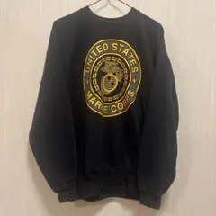 90s U.S.M.C Black Sweatshirt VTG SOFFE