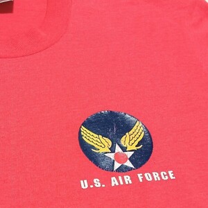 USA製 90s U.S. AIR FORCE Tシャツ　シングルステッチ　フルーツオブザルームBEST　MADE IN USA