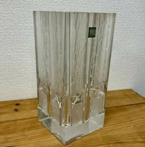 【未使用品】HOYA CRYSTAL クリスタル 花瓶 フラワーベース！箱付き インテリア