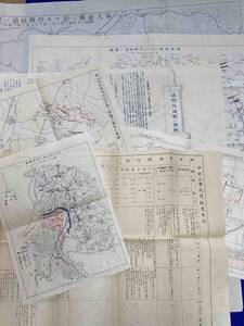 日露戦争◆作戦経過一覧図ほか 7図一括◆旅順攻城戦ノ梗概、奉天会戦ニ於ケル作戦経過一覧図/E549