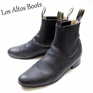 8-1/2表記　OS ALTOS BOOTS ロスアルトス　サイドゴア　ブーツ　ウエスタンブーツ　チェルシーブーツ　ブラック　ショート　/24.2.29/P264