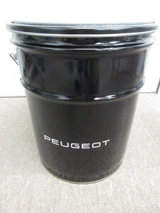 ★超レア　稀少★PEUGEOT　プジョー★ペール缶　クッション付き椅子★黒★新品・未使用品★１２０サイズ★