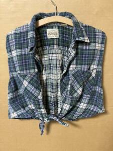 USED 80s REMAKE SAUCATUCK PLAID SHIRT 80