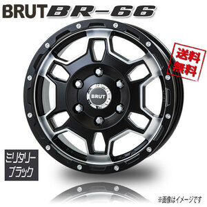 BRUT BR-66 ミリタリーブラック 16インチ 6H139.7 6.5J+38 1本 106.2 業販4本購入で送料無料