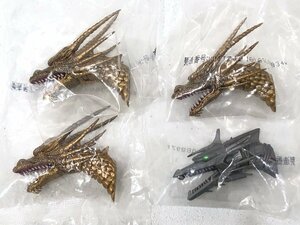 △未開封 ゴジラ大怪獣列伝 F賞 モンスターヘッドマグネット キングギドラ / メカキングギドラ おまとめ 同梱不可 1円スタート