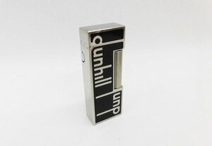 ◆Dunhill ダンヒル シグネチャー ガス ライター ローラー式 喫煙具 ブラック×シルバー メンズ◆/M