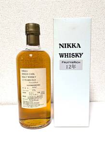 NIKKA ニッカウヰスキー SINGLE CASK MALT WHISKY シングルカスク 宮城峡 12年 Fruity & Rich フルーティ&リッチ 500ml 57度 未開封 箱付き