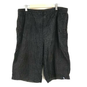 ガッチャ/GOTCHA★ハーフパンツ【メンズL/股下32cm/黒/black】総柄/Pants/Trouser◆BH663