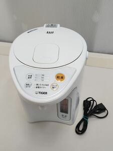 ！BT◇ 通電確認済み TIGER タイガー マイコン電動ポット PDR-G221 電気ポット 電動ポット 魔法瓶 ホワイト 2019年製