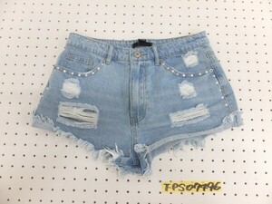 FOREVER21 フォーエバートゥエンティーワン レディース カットオフ ショートデニムパンツ 水色 69