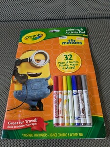 ミニオン　Crayola 32.ページ　ペン付き　未開封