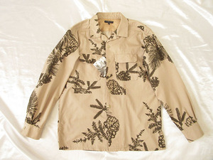 エンジニアードガーメンツ★税込定価41,800円★レアモデル★レアサイズ★2023fw★Classic Shirt-Pinecone Print French Twill/Khaki【XS】