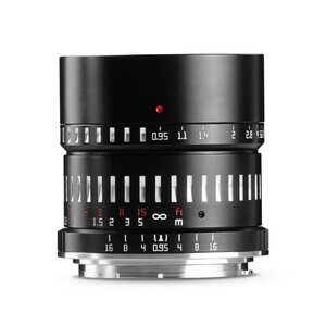 【中古】TTArtisan 50mm f/0.95 C Lマウント APS-C ブラック×シルバー レンズ 銘匠光学 2年保証