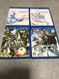 PS Vita ソフト 4本セット ファイナルファンタジー10/10-2/ペルソナ4 ザ・ゴールデン/東京ザナドゥ 中古