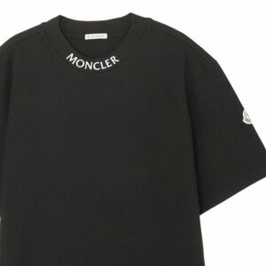 ★入手困難★ 希少モデル 最新作 MONCLER 半袖Tシャツ Ｍ ロゴ モンクレール ブラック ワッペン 入手困難 完売品 激レア