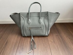 セリーヌ ラゲージ ハンドバッグ CELINE トート 本革 ファントム