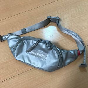 22FW Supreme シュプリーム Small Waist Bag シュプリーム スモール ウエストバッグ Silver シルバー